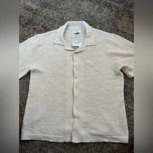 NWT AE Men’s Woven Textured Button-Up Shirt